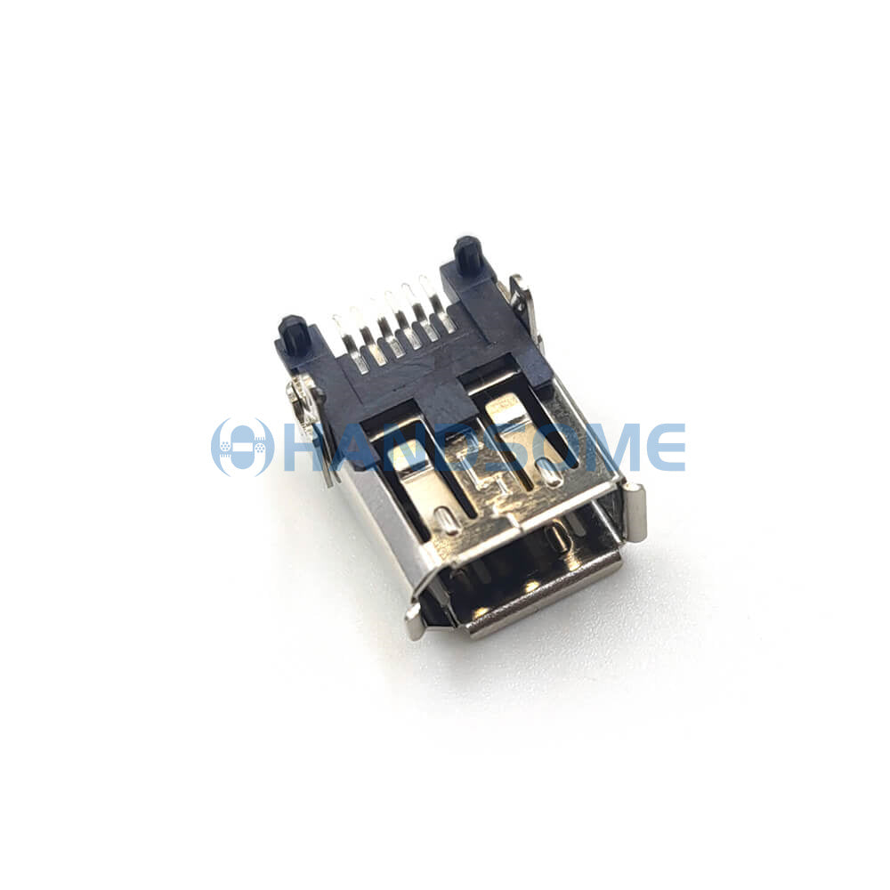 Reliable IEEE1394 6P Female Socket Servo Motor Connector with IEEE 1394 interface