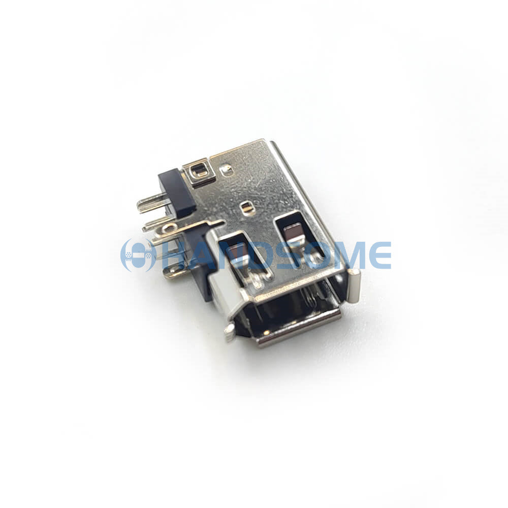 Reliable IEEE1394 6P Female Socket Servo Motor Connector with IEEE 1394 interface