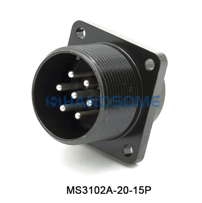 MS3102A-20-15P MIL-DTL-5015 Circular MIL Spec Connector 7P Socket