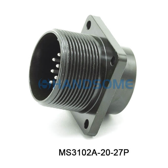 MS3102A-20-27P MIL-DTL-5015 Circular MIL Spec Connector 14P Socket