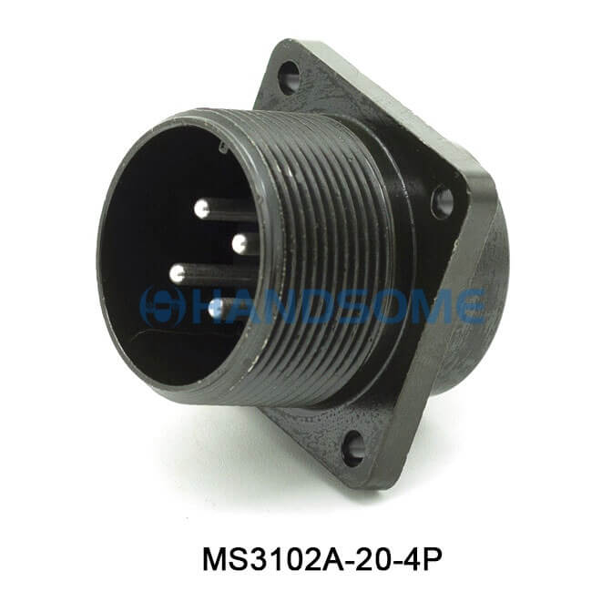 MS3102A-20-4P MIL-DTL-5015 Circular MIL Spec Connector 4P Socket