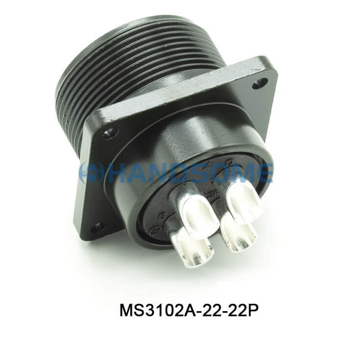 MS3102A-22-22P MIL-DTL-5015 Circular MIL Spec Connector 4P Socket