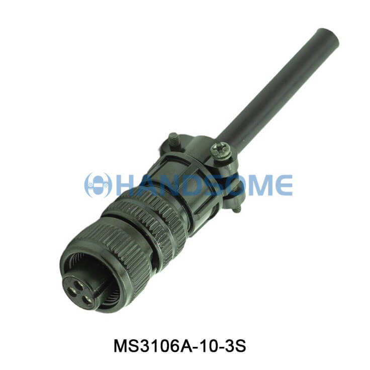 MS3106A-10-3S MIL-DTL-5015 Circular MIL Spec Connector 3P Plug