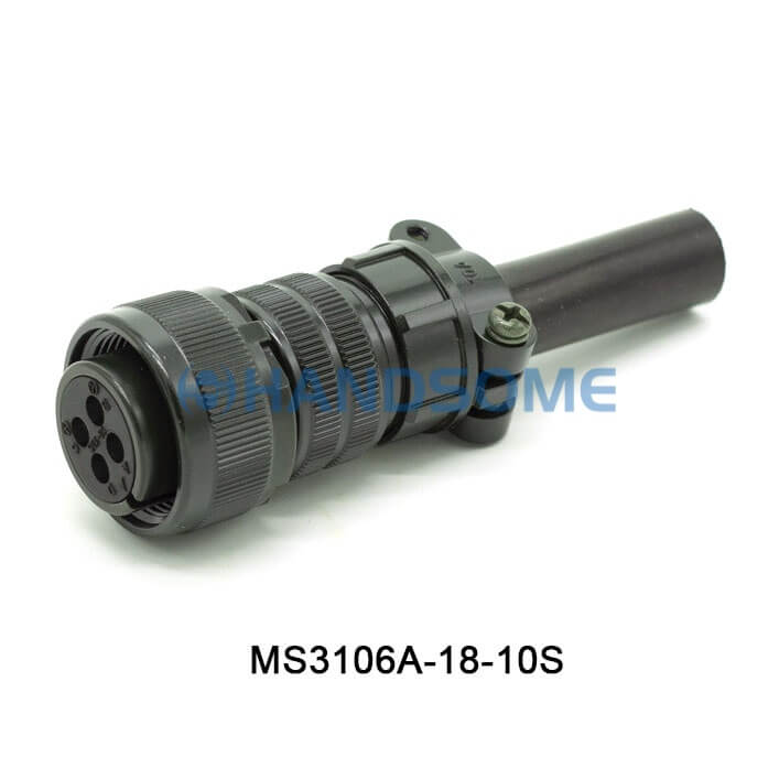 MS3106A-18-10S MIL-DTL-5015 Circular MIL Spec Connector 4P Plug