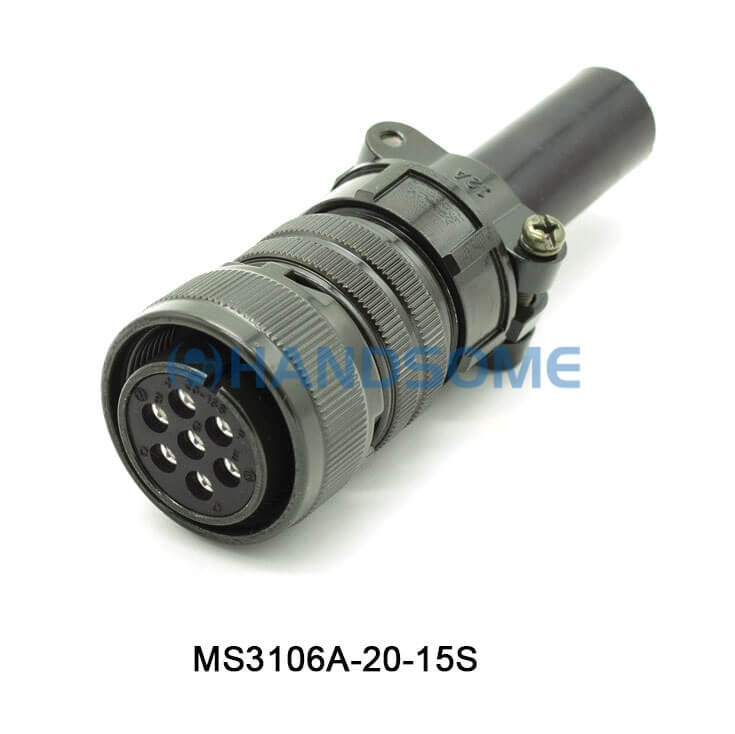 MS3106A-20-15S MIL-DTL-5015 Circular MIL Spec Connector 7P Plug
