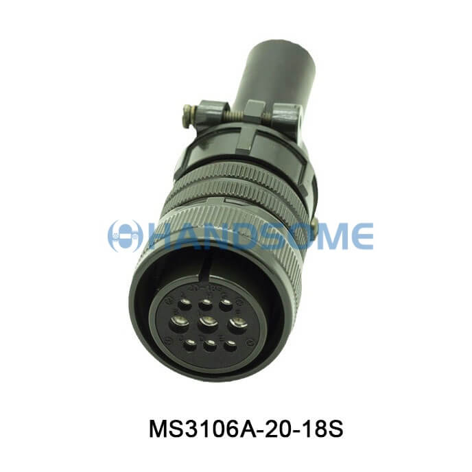 MS3106A-20-18S MIL-DTL-5015 Circular MIL Spec Connector 9P Plug