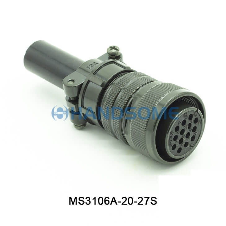 MS3106A-20-27S MIL-DTL-5015 Circular MIL Spec Connector 14P Plug