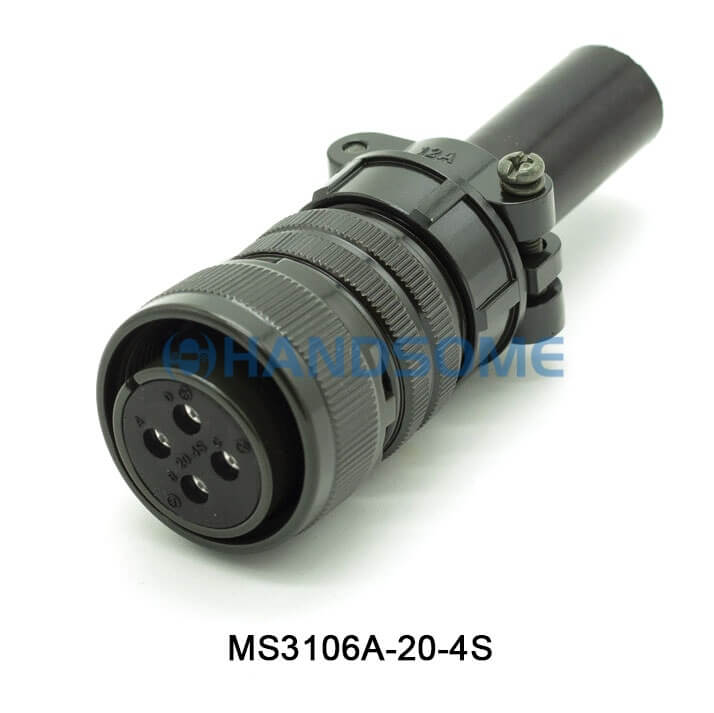 MS3106A-20-4S MIL-DTL-5015 Circular MIL Spec Connector 4P Plug