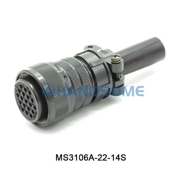 MS3106A-22-14S MIL-DTL-5015 Circular MIL Spec Connector 19P Plug
