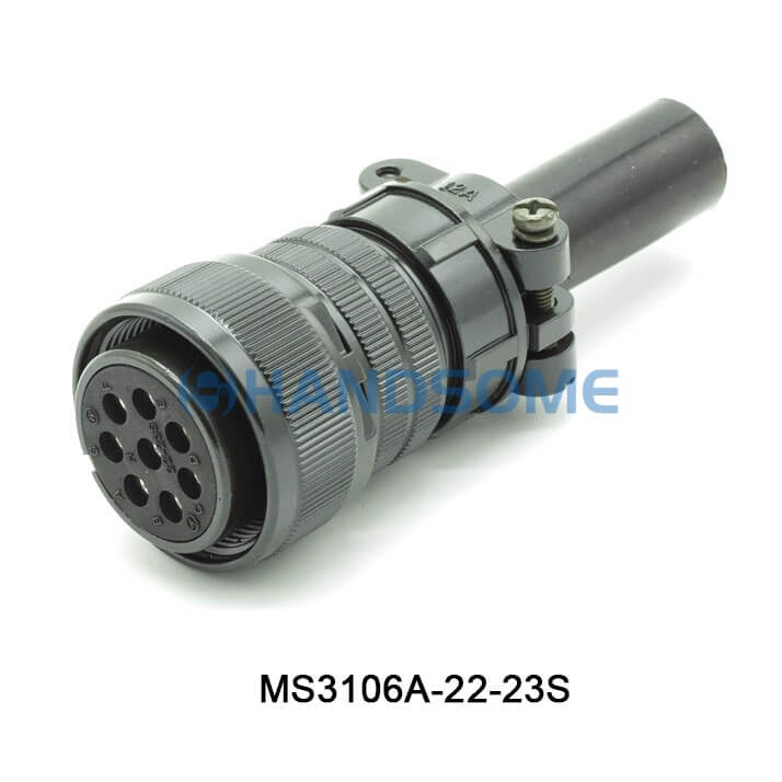 MS3106A-22-23S MIL-DTL-5015 Circular MIL Spec Connector 8P Plug