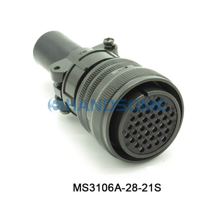 MS3106A-28-21S MIL-DTL-5015 Circular MIL Spec Connector 37P Plug