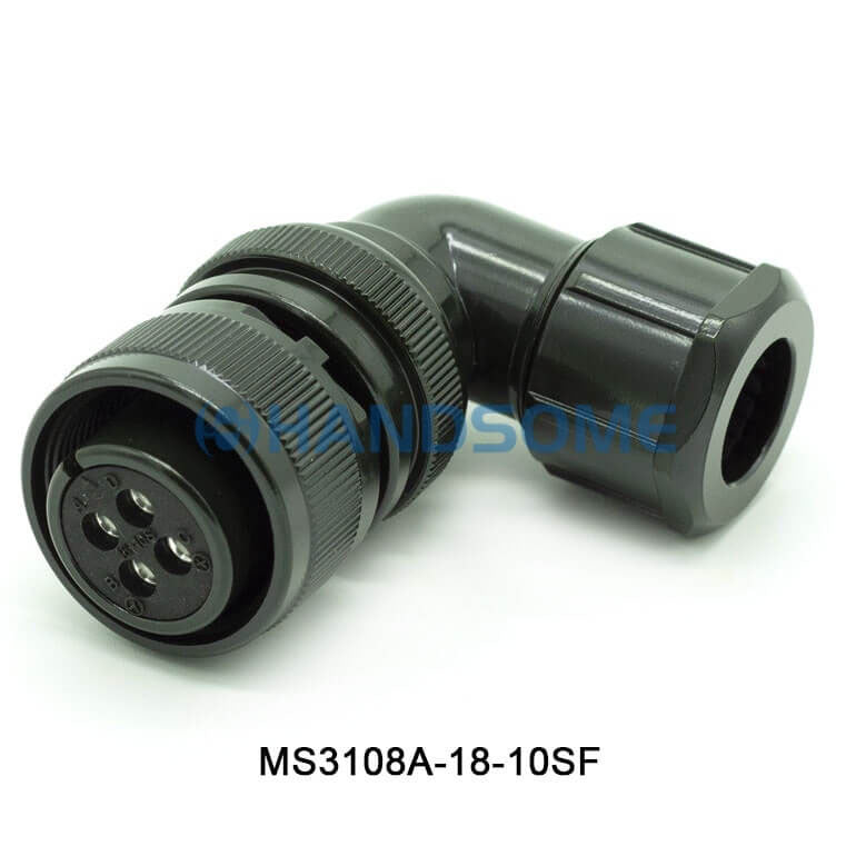 MS3108A-18-10SF Waterproof MIL-DTL-5015 Circular MIL Spec Connector 4P Plug