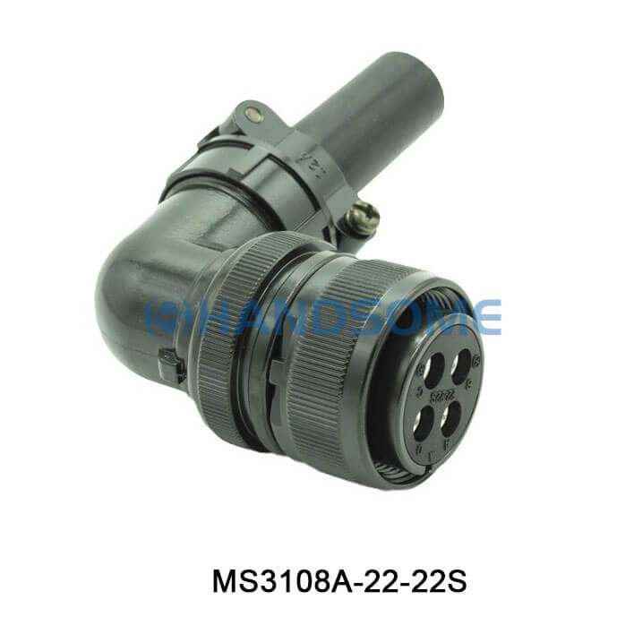 MS3108A-22-22S MIL-DTL-5015 Circular MIL Spec Connector 4P Plug