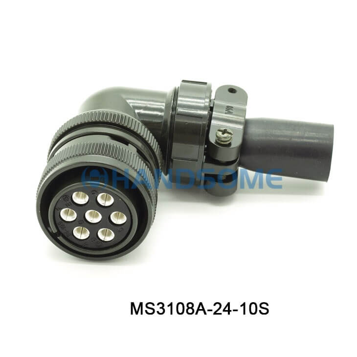 MS3108A-24-10S MIL-DTL-5015 Circular MIL Spec Connector 7P Plug