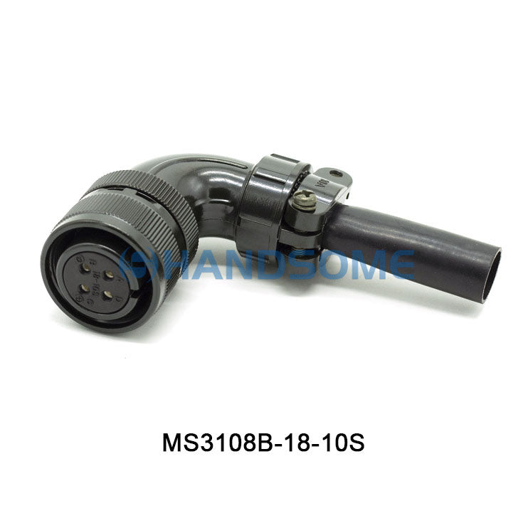 MS3108B-18-10S MIL-DTL-5015 Circular MIL Spec Connector 4P Plug