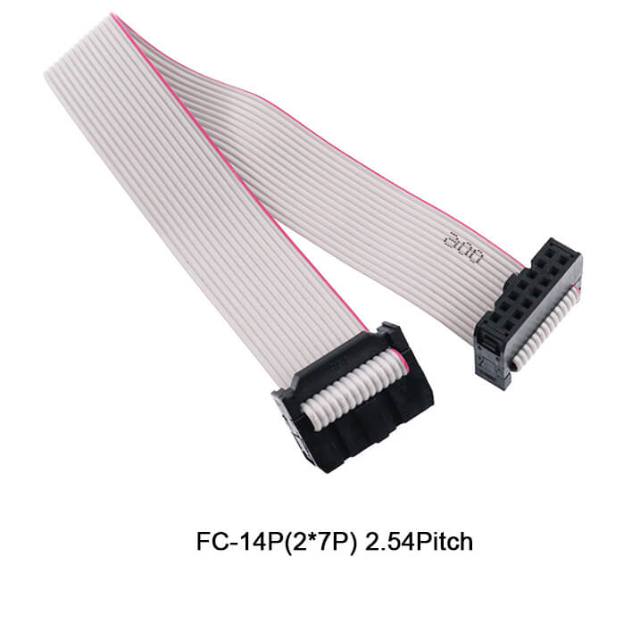 2.54 Pitch IDC Flat Ribbon Cable FC Plug, JTAG Cable