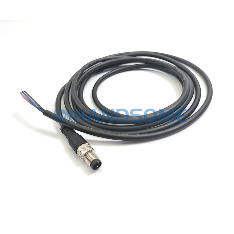 IO Trigger Cables, M8 3P Male to Flying leads Cables